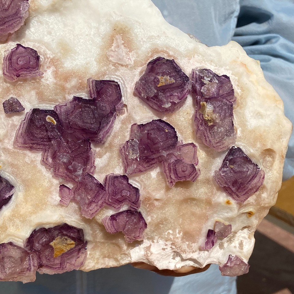 9.43LB Rare Natural Purple Cube Fluorite Mineral Crystal Specimen Healing/China eBay