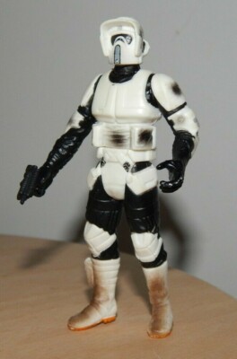 STAR WARS  POWER OF THE JEDI SCOUT TROOPER 3,3/4in ACTION FIGURE (DIRTY VERSION)