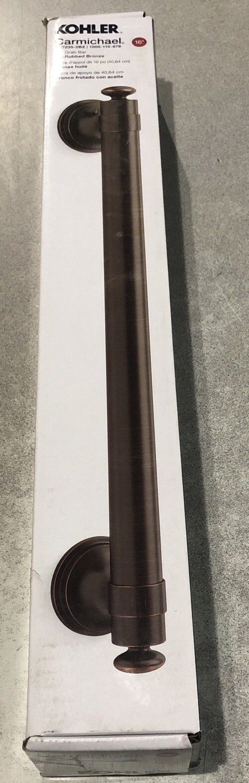 Kohler R272352BZ Carmichael Oil rubbed bronze 16" Grab Bar. New! eBay