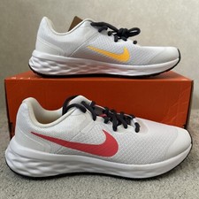 Size 4 - Nike Revolution 6 Next Nature (GS) White/Sea Coral-Gridiron