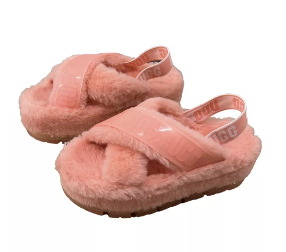 Peach ugg slides sale