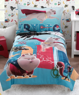Warner Bros. DC Super Pets 4-Piece Toddler Bedding Set
