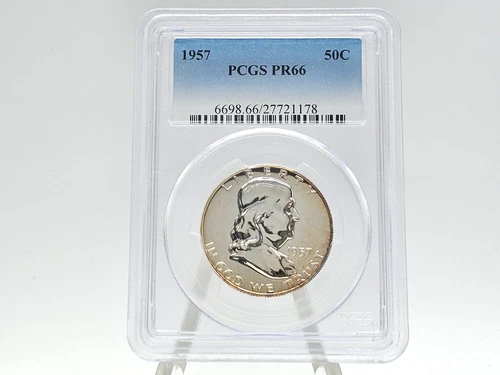1957 PCGS PR66 Franklin Half Dollar **PROOF** 21178