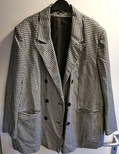 neuwertig* kuschelig weich Pepita Hahnentritt Blazer 44/46 Cardigan Jacke Futter