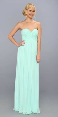 Donna Morgan 241232 Womens Laura Sleeveless Gown Maxi Dress Spearmint Size 10