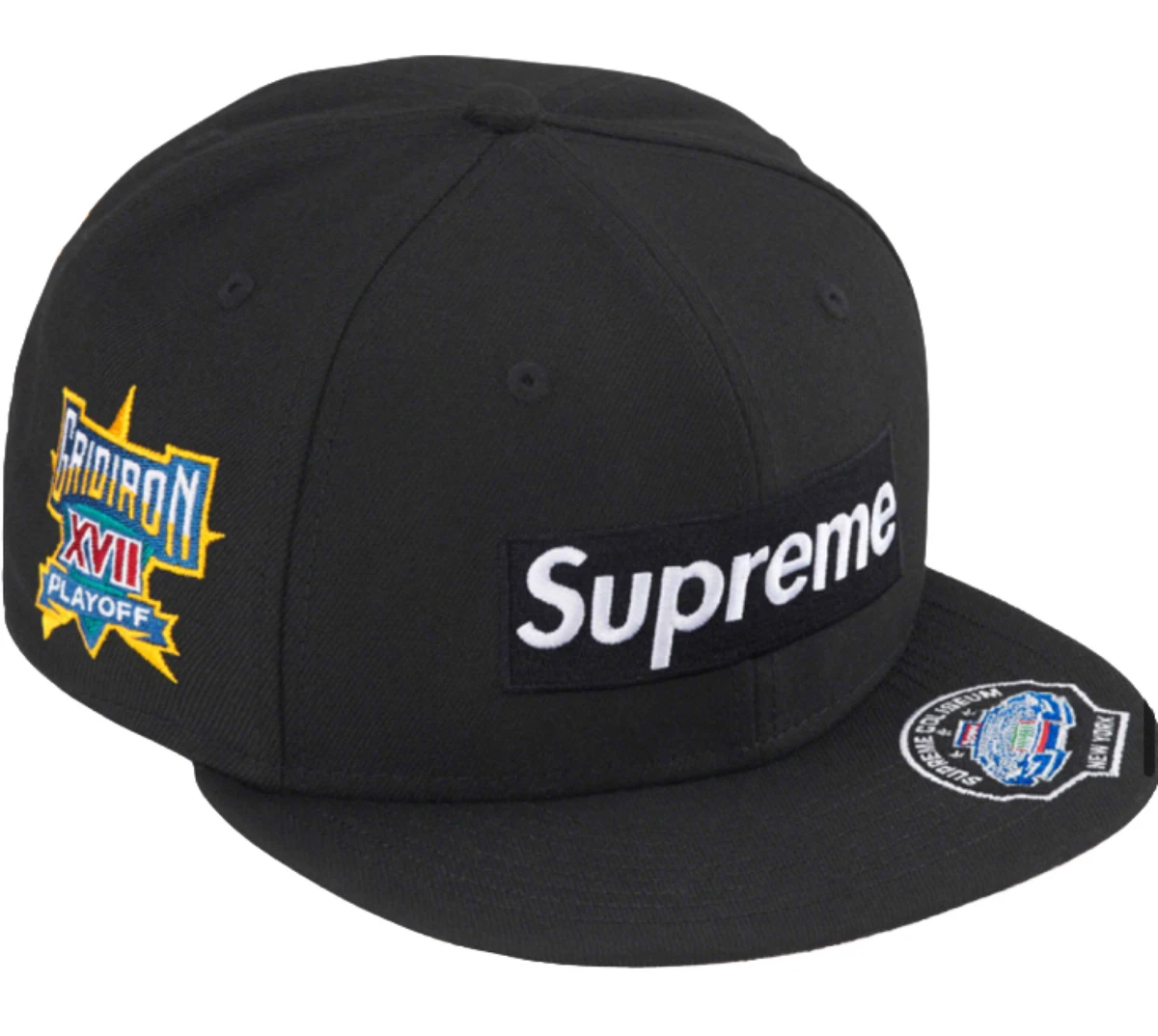 SUPREME CHAMPIONSHIPS BOX LOGO NÉW ERA HAT BLACK SIZE 7 3/4 FW23 AUTHENTIC