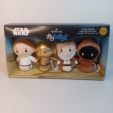Hallmark itty bittys Star Wars Stuffed Animal Collector Set - Luke, Obi-Wan, Etc