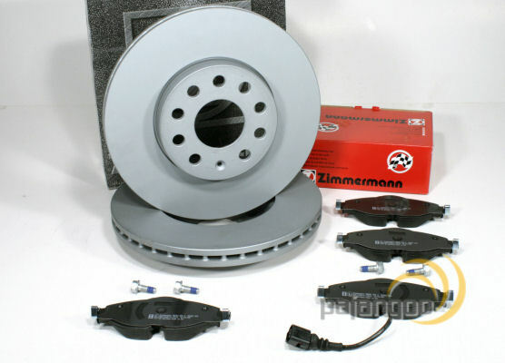 FüR VW Caddy IV - Zimmermann Bremsscheiben BremsbeläGe Bremsen FüR Vorne-image