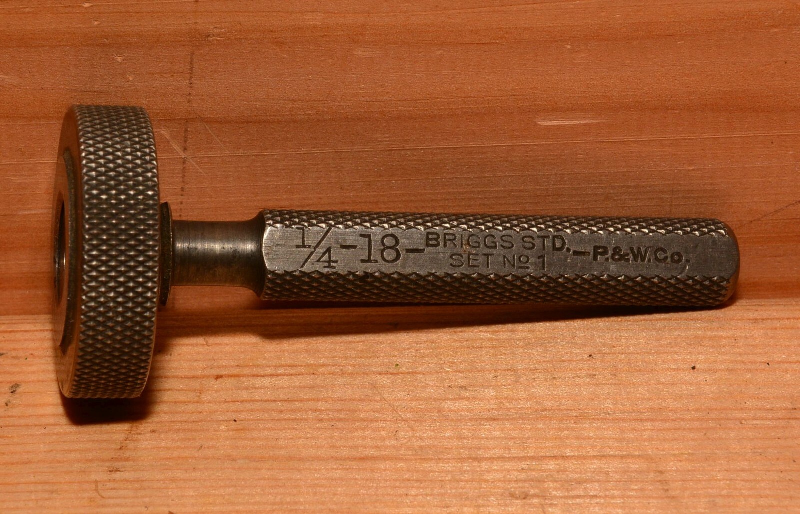 Briggs standard thread gauge Set 1 - 1/4 -18 Pratt & Whitney Hartford ...