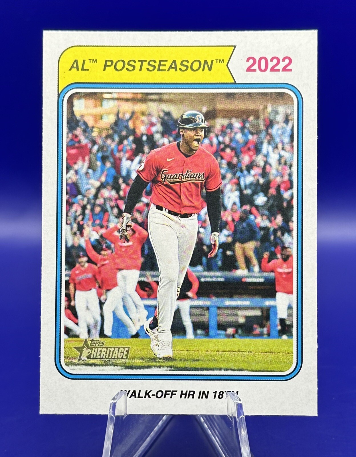 2023 Topps Heritage 2022 AL Postseason Statistics SP High Number 439