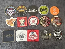 15 Coasters From Various Breweries - Craft Beer - Brewery - Beer Coaster