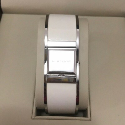 MSRP $375 Authentic Burberry Reversible White Bangle Ladies  display picture 3