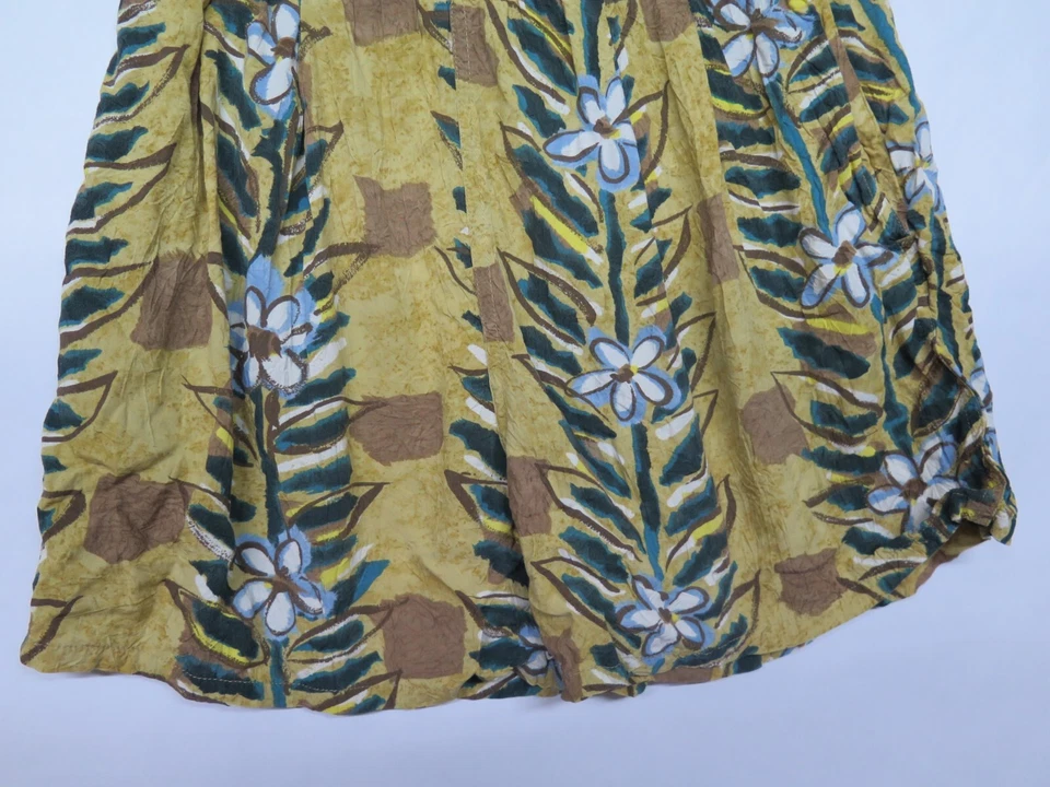 Vtg Jams World Floral Flower Stripe Rayon Shorts Sz M - Image 3 of 4