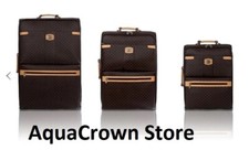 Rioni Signature Large Medium Small Luggage Brown St-20121