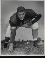 1953 Press Photo Joe Fagan, Tackle at John Carroll University 1953 - cvb39475