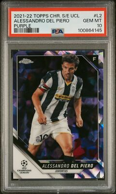 2021-2022 PURPLE #L2 ALESSANDRO DEL PIERO 16/25 PSA 10 | eBay UK