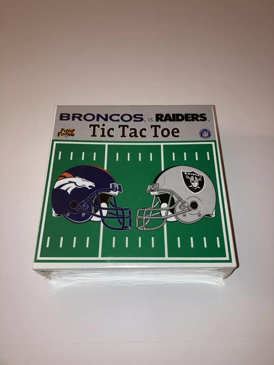 NEW Play Football Broncos vs Raiders Tic Tac Toe Football Game