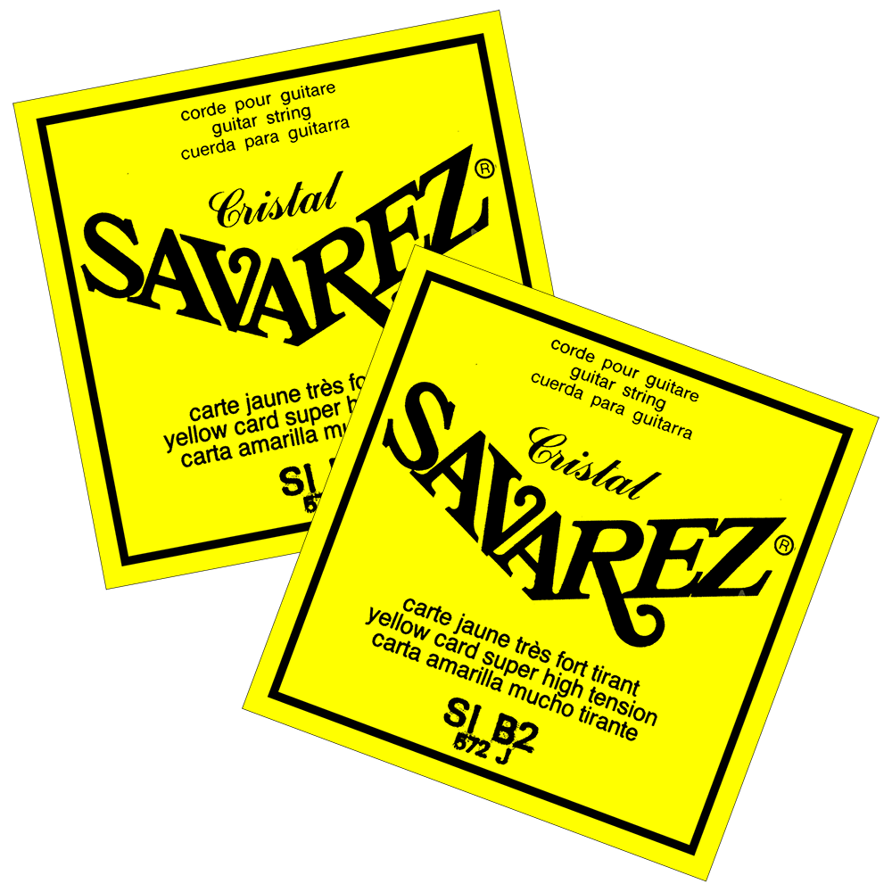 Savarez Classical Guitar Crystal Single B String 572J x 2  Free UK Shipping