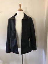 BNWT Women’s Ellen Tracy Butter Soft Faux Leather Jacket Blazer Outerwear Lined