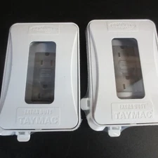 Taymac Weatherproof Cover, Universal, Expandable, Polycorbonate, White -3pk