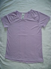 Athletic Works Girls Active T Shirt Mesh Back Size X-Small 4-5 Lavender
