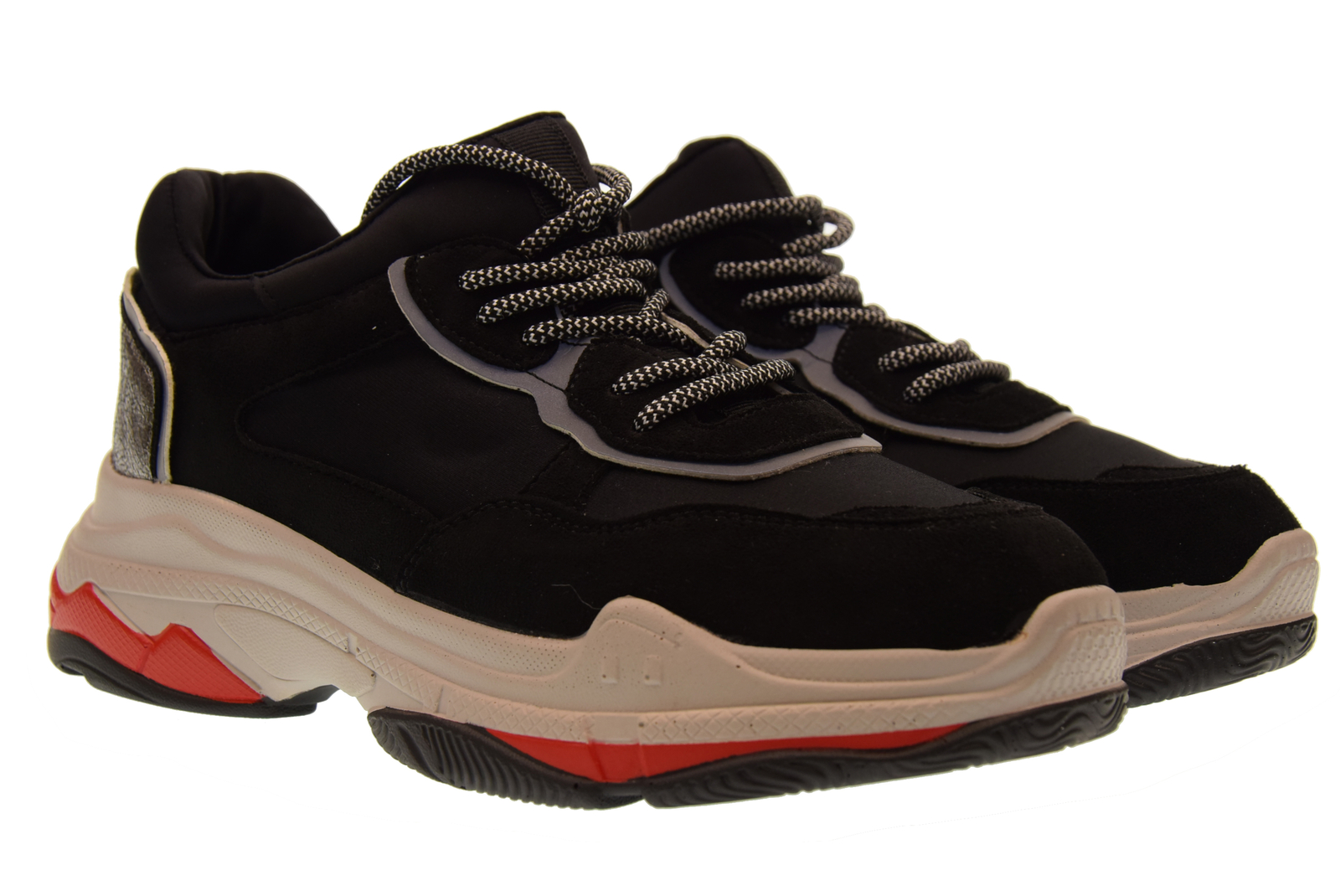 Золотые кроссовки scarpe donna basse gt528 NERO A18