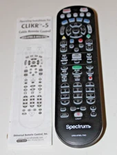 Spectrum UR5U-8780L-TWC Cable Box  Remote Control CLIKR-5 OEM Replacement Used
