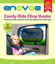 Enovoe Comfy Ride Cling UV Sun Protection Auto Shades 4 Pack Mesh Design New