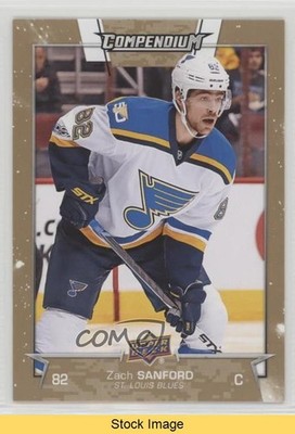 2017-18 Upper Deck Compendium Gold Zach Sanford #519 READ a3q