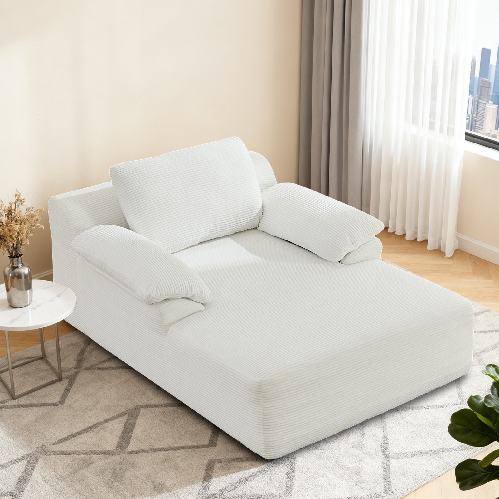 Upholstered Sleeper Sofa Bed No Assembly Required