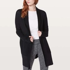 Lululemon Sit in Lotus Wrap II Cardigan - Black - Size 2