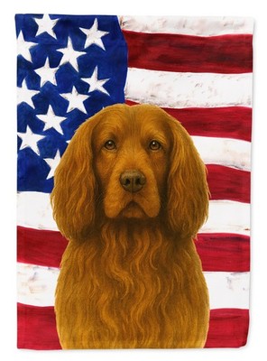 Sussex Spaniel American Flag