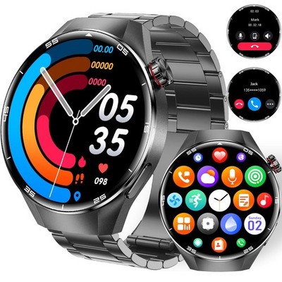 Men's Smart Watch 1.73'' AMOLED, 100 Sports Modes, Heart Rate Monitor, IP67