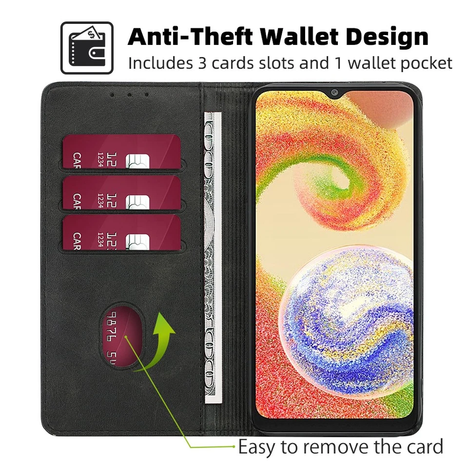 for Huawei P20 P30 P40 Lite P50 P60 Pro Magnet Leather Wallet Case Flip Cover - Image 2 of 4