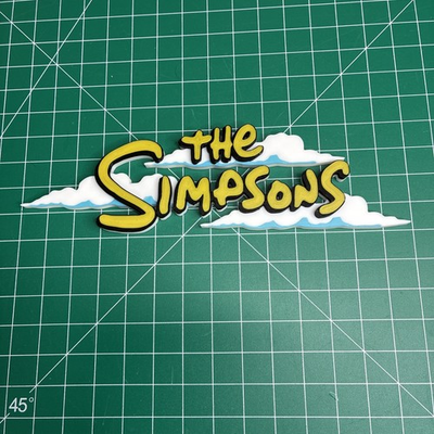 #ad #ad 3d Printed The Simpsons Show Intro Logo Sign Wall Desk Shelf Fan Art $15.00