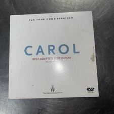 Carol movie For Your Consideration DVD FYC Screener - 2015 Cate Blanchett Rare!