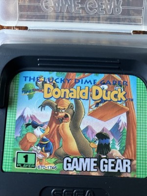 THE LUCKY DIME CAPER STARRING DONALD DUCK SEGA GAME GEAR GG CARTOUCHE SEULE EUR