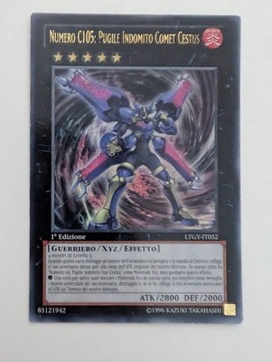 Yu-Gi-Oh! Nummer C105 Ungebähmter Boxer Comet Cestus ULTRA RARE - Italienisch