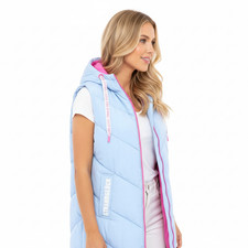 Zwillingsherz Damen Steppweste Strandglück Hellblau Gr. S-XL Weste (4671) NEU