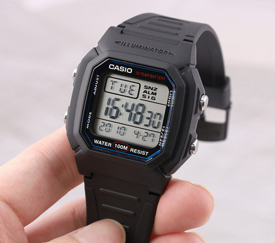Casio W-800H-1A Digital Watch | 100M Water Resistant | LED Light
