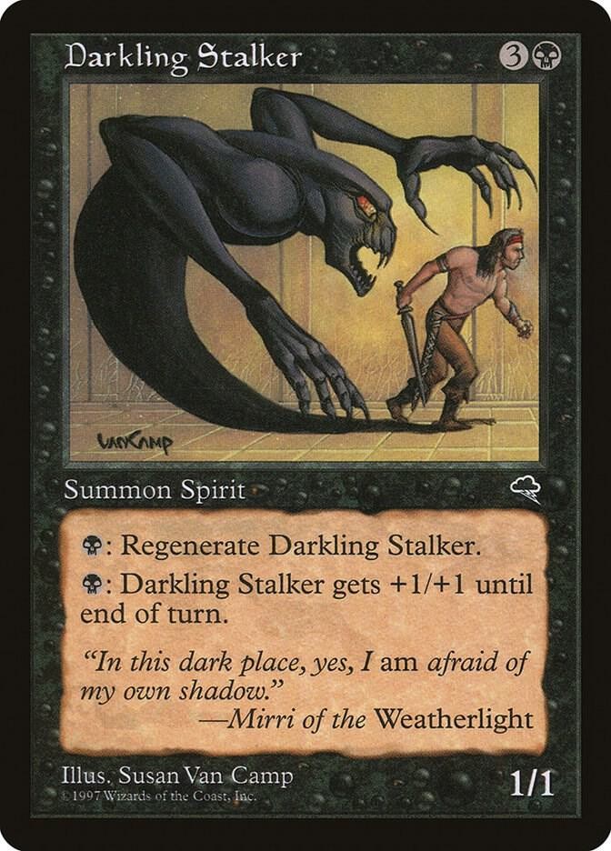 Darkling Stalker 119 Common Tempest Magic: The Gathering Lightly Played