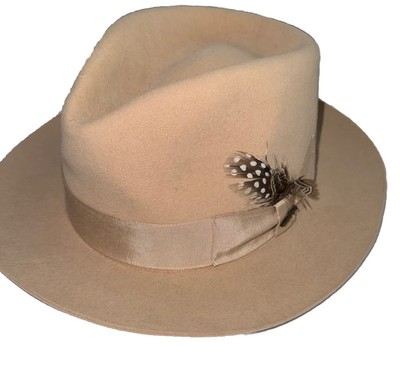 Scala Classico Men's Crushable Outback Hat Tan XL 100% Fine Fur Felt Handmade