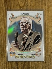 2021 Topps Allen & Ginter Chrome Mike Lange Silver Refractor #270 Hockey