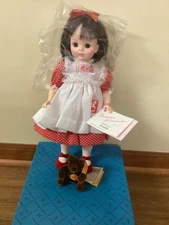 1988 FAO Swartz Madame Alexander Brooke 14" Doll w Steiff Bear Limited Edition