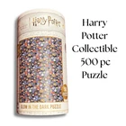 Collectible Harry Potter Glow in The Dark 500 Piece Puzzle--Brand New