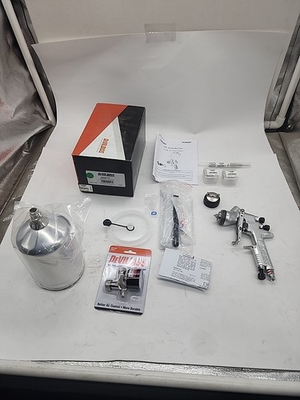 #ad DeVilbiss 905012 GPG Gravity Feed Spray Gun With Cup 1.3 1.5 1.8 Mm Nozzle $349.99