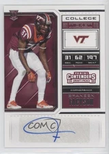 2018 Panini Contenders Draft Picks College Ticket Brandon Facyson Rookie Auto RC