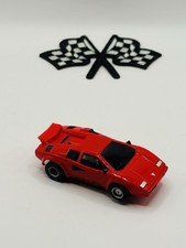 Tyco Vintage Red Lamborghini Countach HO Slot Car 440-X2 Great Shape Very FAST