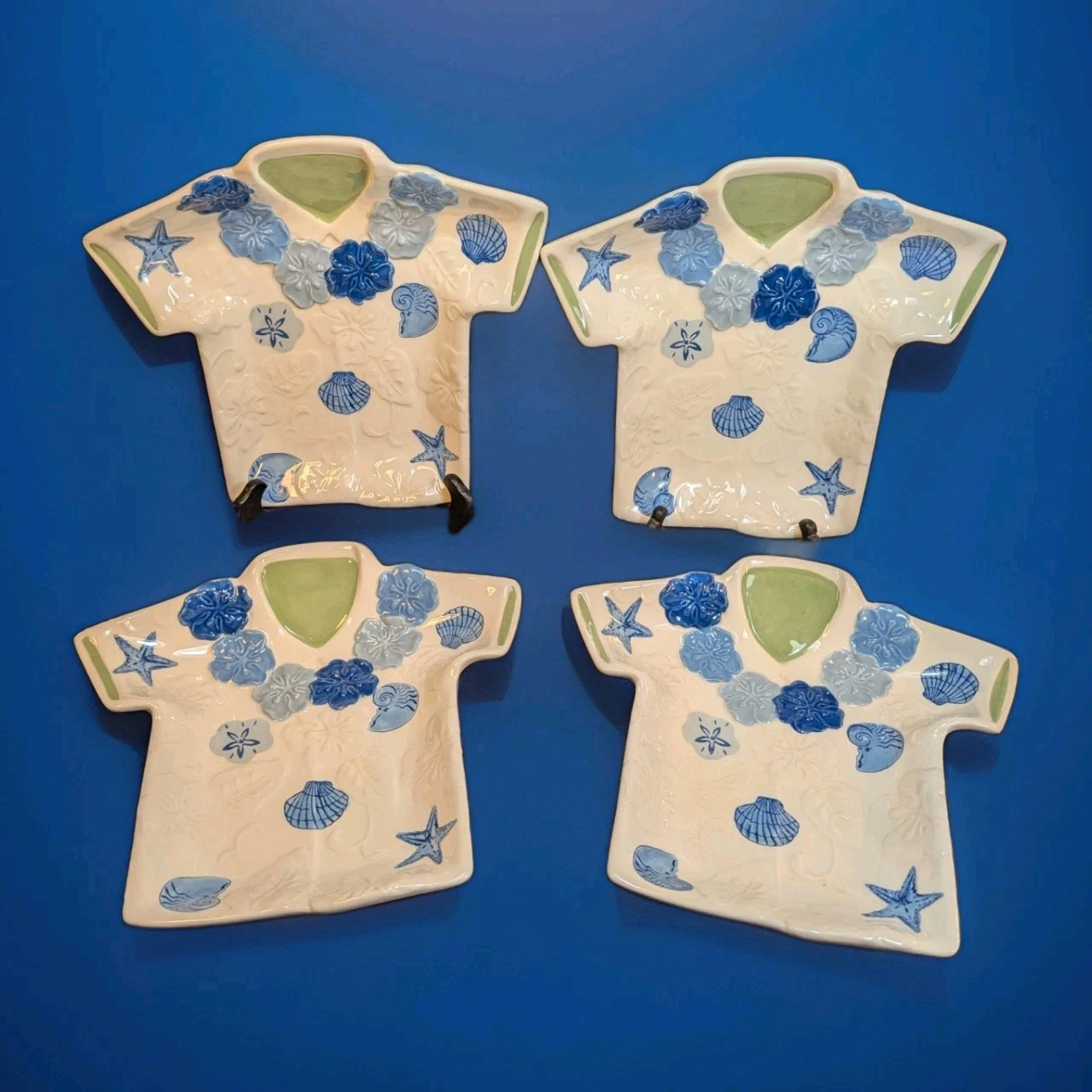 Set of 4 Pfaltzgraff Beach Comber Hawaiian Shirt Plates New w/Tags
Opens in a new window or tab