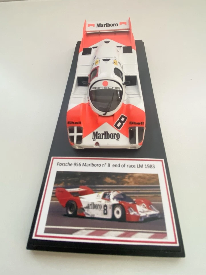 Porsche 956  Marlboro 6th  Le Mans 1983 end of race short tail  crista box  1/43 - Immagine 2 di 4